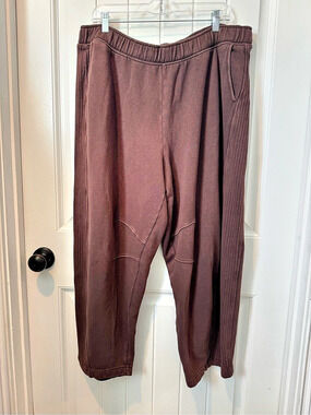 Aerie Deep Earth Oh Snap Barrel Leg Sweat Pants XL